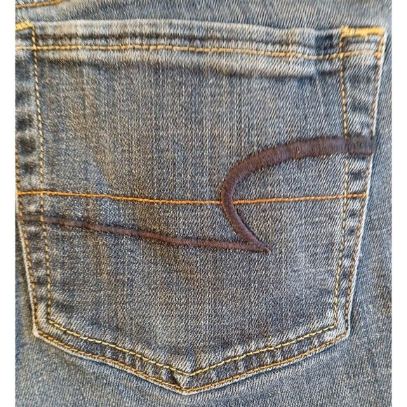 American Eagle Original Boot Womens Stretch Jeans Sz 12 Regular Medium Wash - Picture 11 of 16